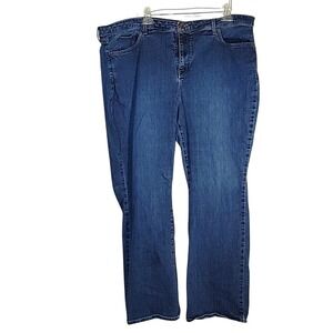 NYDJ Bootcut lifttuck Jeans Dark‎ Wash Stretch Denim Classic Fit Plus Size 24